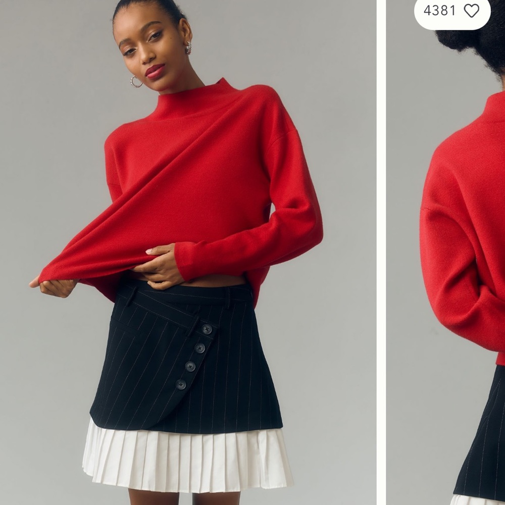 Carys Mock neck sweater by Maeve Anthropologie